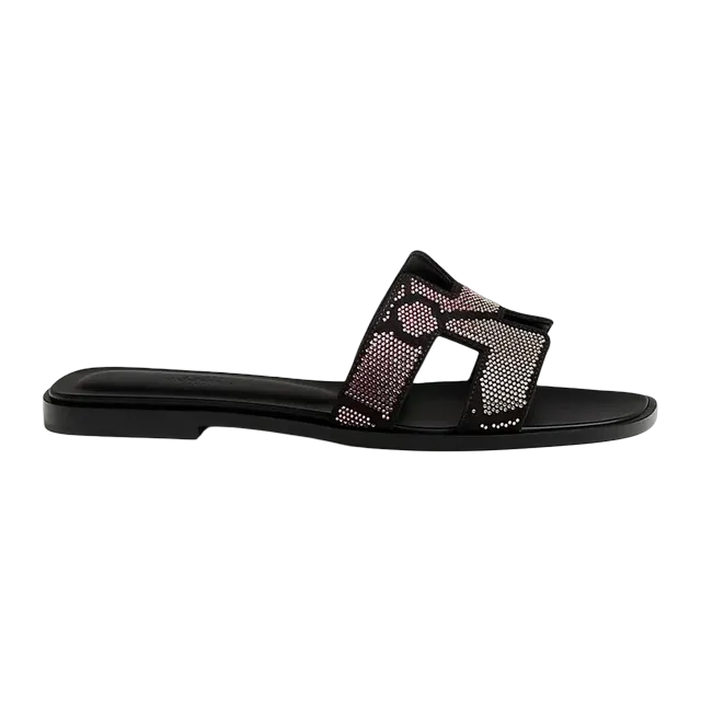 Hermès Oran Black Cristal — Authentic Shoes & Footwear at CLZTURE
