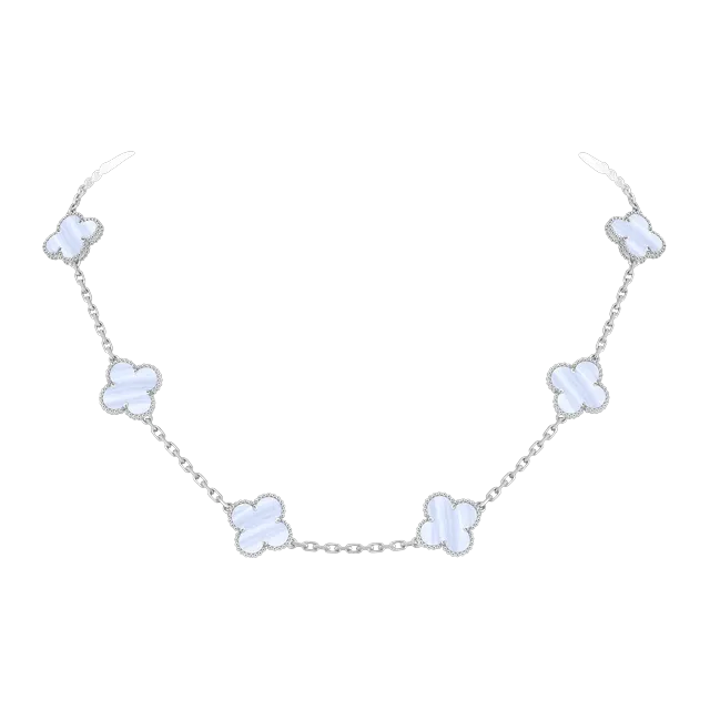 Van Cleef & Arpels Vintage Alhambra 10 Motifs Calcédoine Gold — Authentic Jewelry at CLZTURE