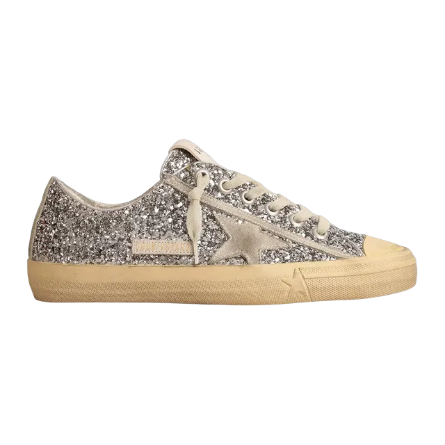Golden Goose Sneakers V-Star Silver — Authentic Shoes & Footwear at CLZTURE