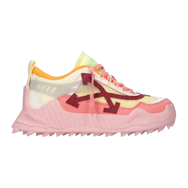 Off-White Odsy-1000 Pink Yellow Burgundy — Authentic Shoes & Footwear at CLZTURE