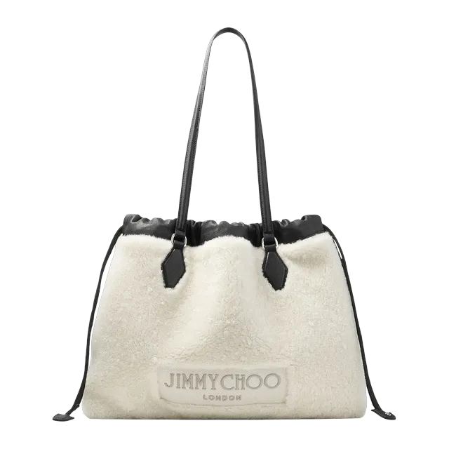 Jimmy Choo Drawstring Tote Medium White — Authentic Bags & Luggage at CLZTURE