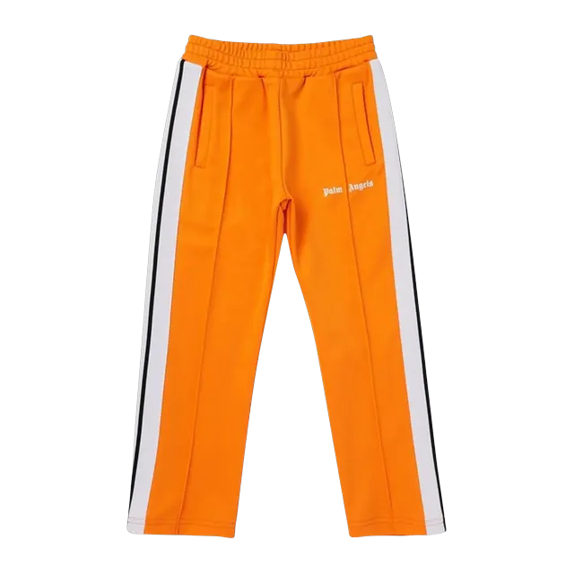 Palm Angels Logo Track Pants Orange/White — Authentic Pants & Trousers at CLZTURE