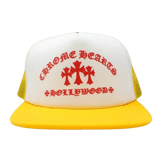 Chrome Hearts King Taco Trucker Hat Yellow/White — Authentic Chrome Hearts in stock at CLZTURE