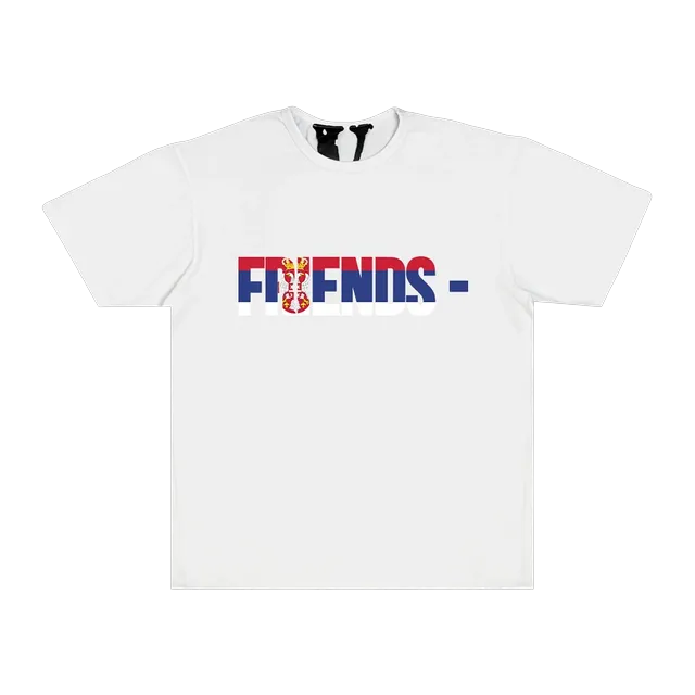Vlone Friends – Srb T-Shirt White — Authentic T-Shirts at CLZTURE