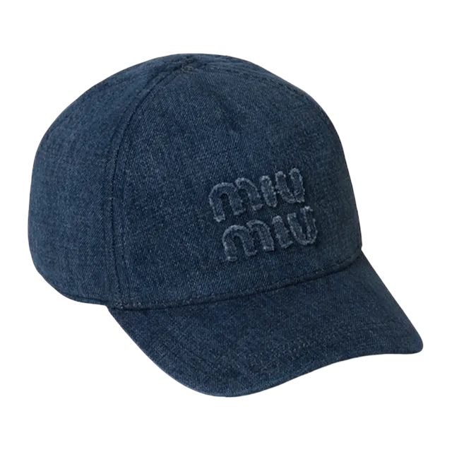 Miu Miu Cap Drill denim Blue — Authentic Caps & Beanies at CLZTURE
