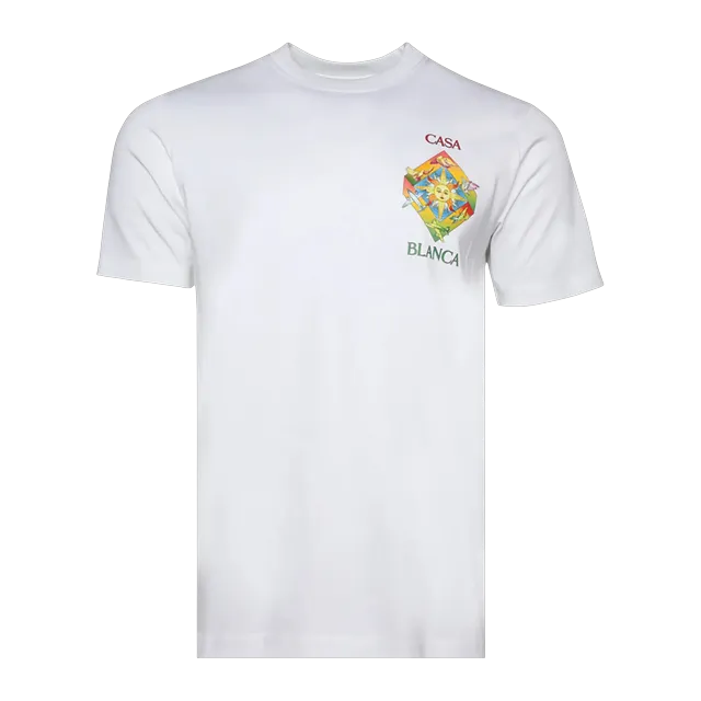 Casablanca Les Elements Printed T-Shirt White — Authentic Casablanca in stock at CLZTURE