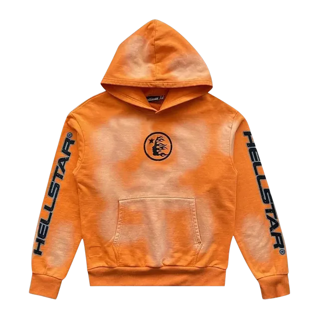 Hellstar Hoodie Fire Orange — Authentic Hoodies & Sweats at CLZTURE
