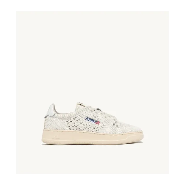 Autry Medalist Easeknit Low Ivory White — Authentic Shoes & Footwear at CLZTURE