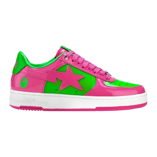 BAPE Bapesta #1 Pink Green — Authentic Shoes & Footwear at CLZTURE