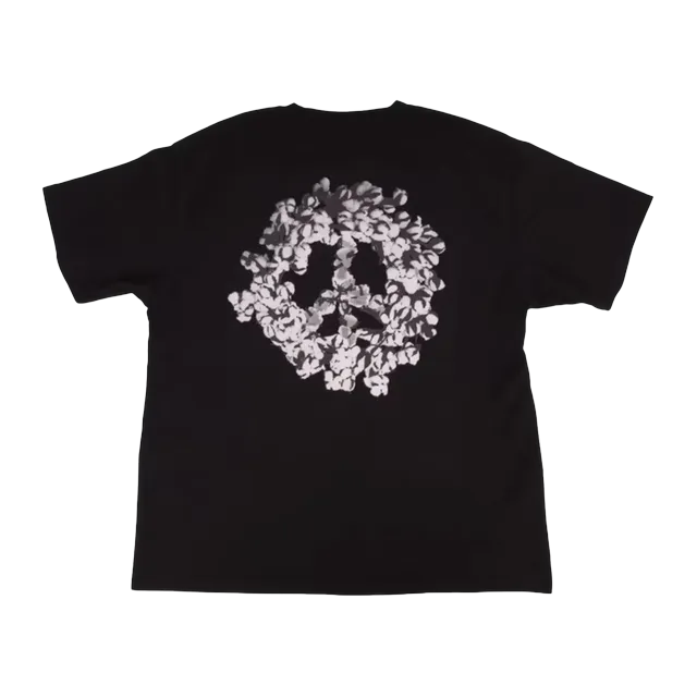 Denim Tears Cotton Wreath Peace University Black — Authentic T-Shirts at CLZTURE
