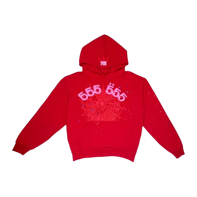Sp5der Worldwide Red Angel Number 555 Hoodie — Authentic Hoodies & Sweats at CLZTURE