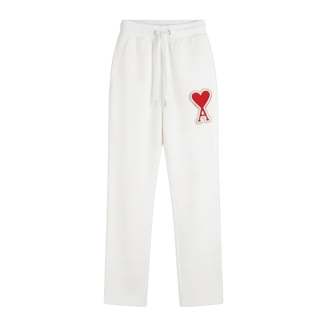 AMI Paris Big Logo Pants White — Authentic Pants & Trousers at CLZTURE