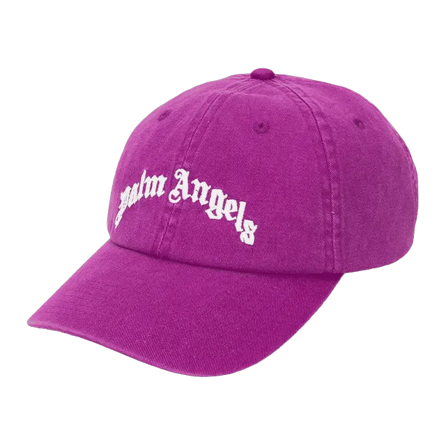 Palm Angels Cap Baseball logo Pink — Authentic Caps & Beanies at CLZTURE