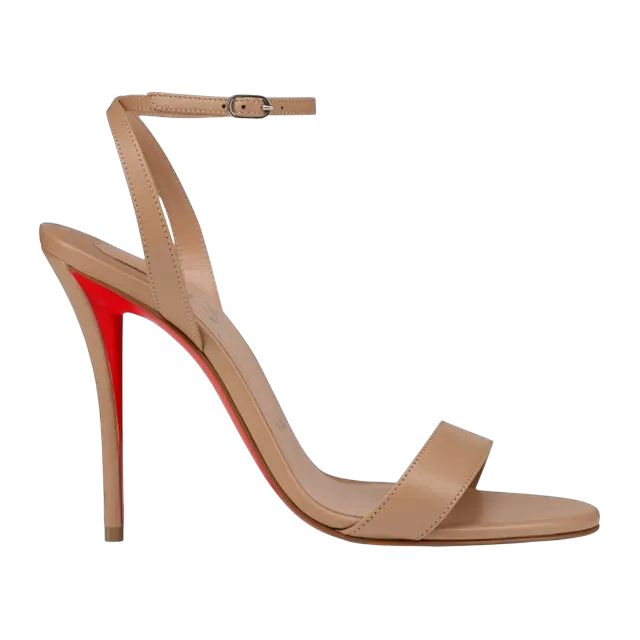 Christian Louboutin Miss z Sandal 100Mm Beige — Authentic Shoes & Footwear at CLZTURE