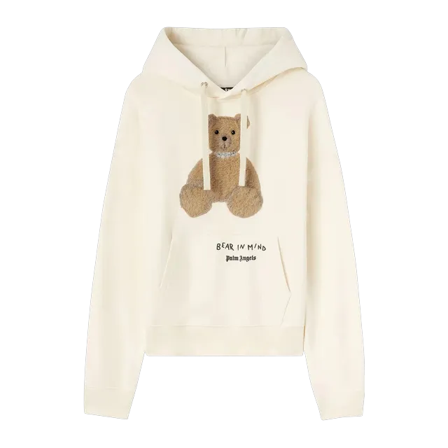 Palm Angels Bear In Mind Hoodie Off White/Brown — Authentic at CLZTURE