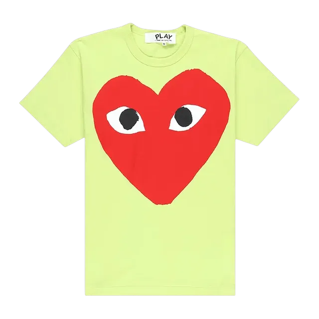 Comme des Garçons Play Big Heart T-Shirt Green — Authentic at CLZTURE