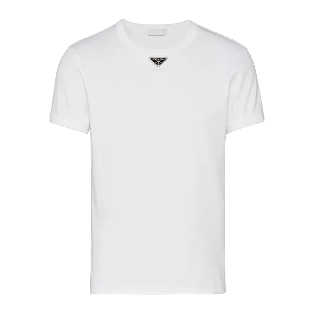Prada Cotton T-Shirt White — Authentic T-Shirts at CLZTURE