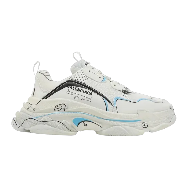 Balenciaga Triple S Sketch White — Authentic Balenciaga in stock at CLZTURE