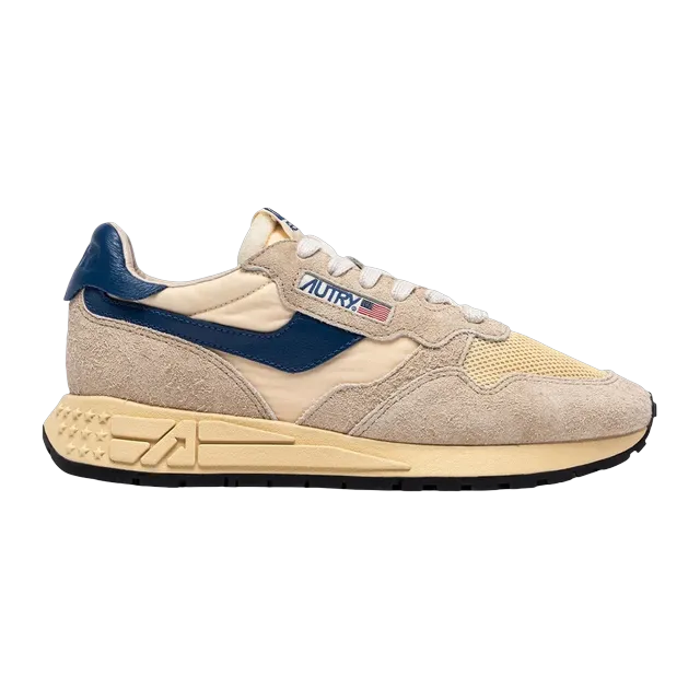 Autry Reelwind Low Beige Blue — Authentic Shoes & Footwear at CLZTURE