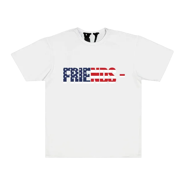 Vlone Friends – Usa T-Shirt White — Authentic Vlone in stock at CLZTURE