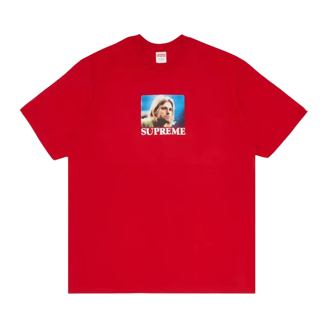 Supreme Kurt Cobain T-Shirt Red — Authentic Supreme in stock at CLZTURE