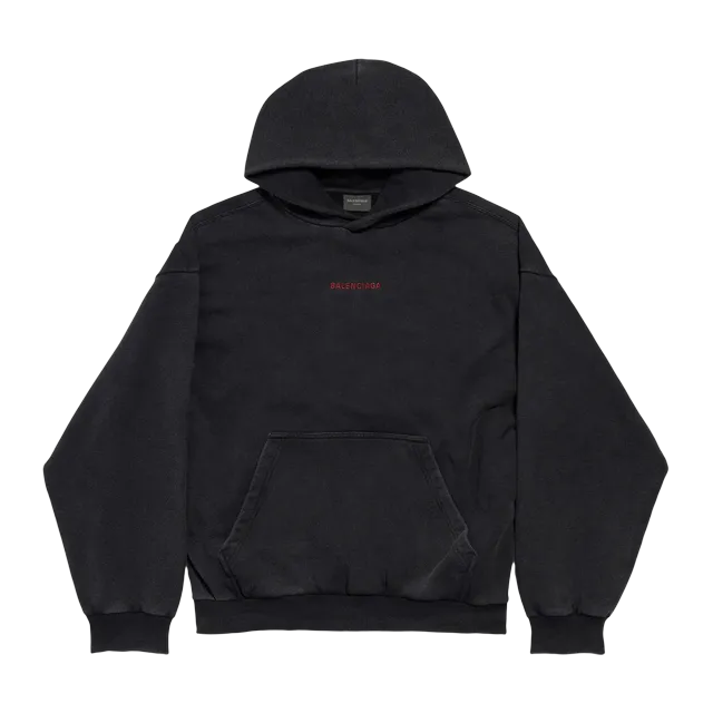 Hoodie Balenciaga Back Black — Authentic Hoodies & Sweats at CLZTURE
