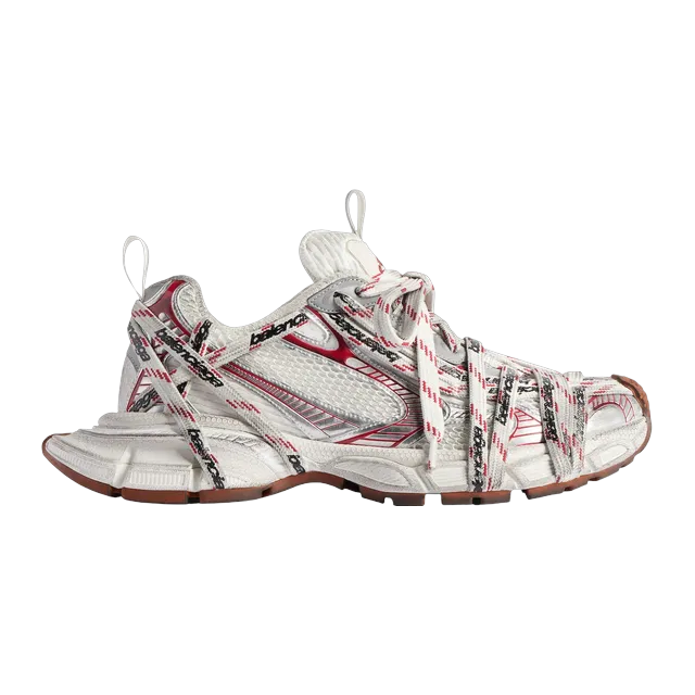 Balenciaga 3XL Extreme Laces White Red — Authentic Shoes & Footwear at CLZTURE