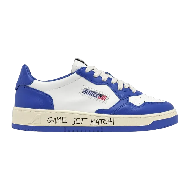 Autry Medalist Low Game Set Match Blue White — Authentic Shoes & Footwear at CLZTURE