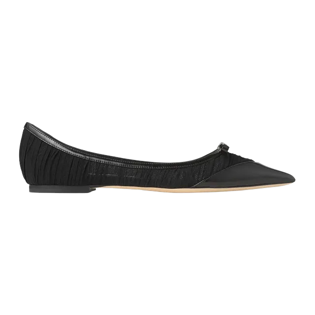 Jimmy Choo Love Mesh Flat Black — Authentic Jimmy Choo in stock at CLZTURE