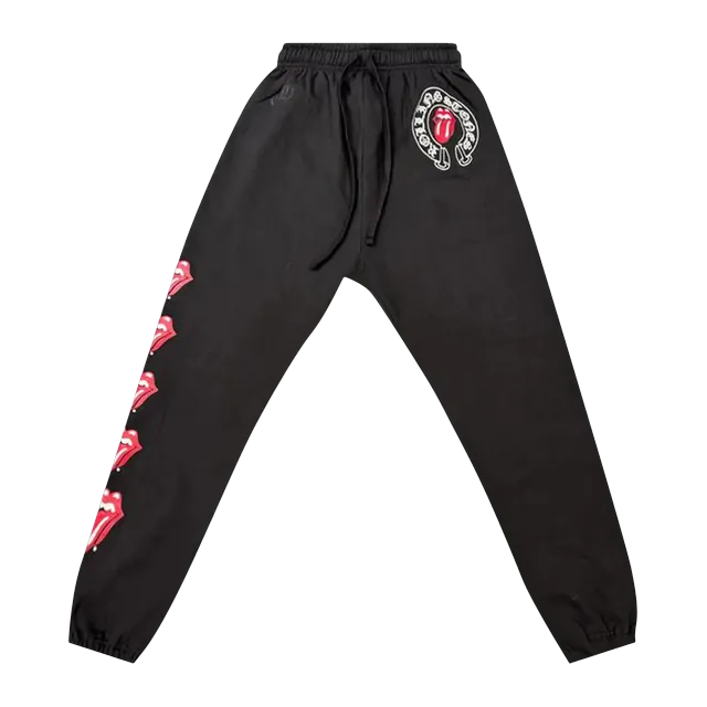 Chrome Hearts Rolling Stones Sweatpants Black — Authentic Chrome Hearts in stock at CLZTURE