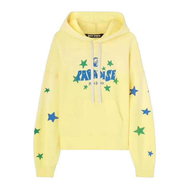 Palm Angels Paradise Palm Yellow — Authentic Hoodies & Sweats at CLZTURE