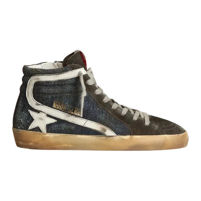 Golden Goose Sneakers Slide Blue — Authentic Shoes & Footwear at CLZTURE