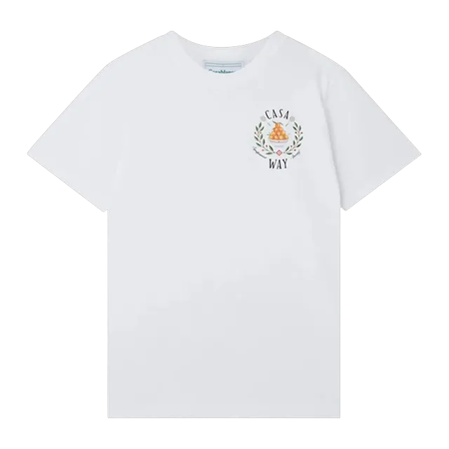 Casablanca Casa Way T-Shirt White — Authentic Casablanca in stock at CLZTURE