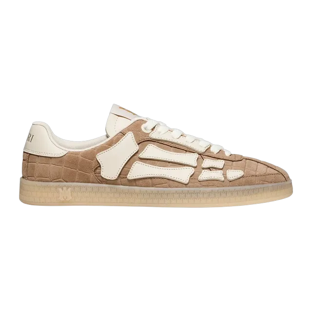 Amiri Croc Debossed Pacific Bones Beige — Authentic Shoes & Footwear at CLZTURE