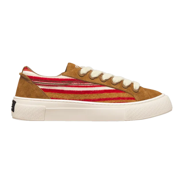 Dior Denim Tears x Sneakers B33 Red Mohair — Authentic Shoes & Footwear at CLZTURE