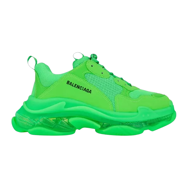 Balenciaga Triple S Clear Sole Green — Authentic Shoes & Footwear at CLZTURE