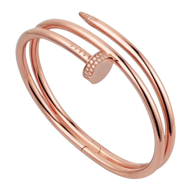 Cartier Bracelet Juste Un Clou Double Diamants Gold — Authentic Jewelry at CLZTURE