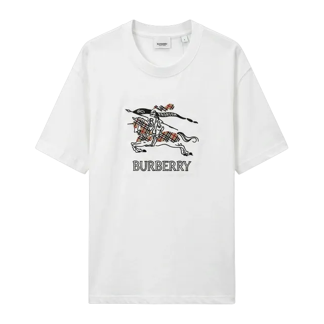 Burberry T-Shirt Knight Sketch White — Authentic T-Shirts at CLZTURE