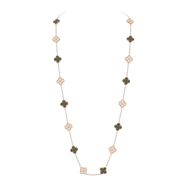 Van Cleef & Arpels Vintage Alhambra 20 Motifs Nacre Gold — Authentic Jewelry at CLZTURE