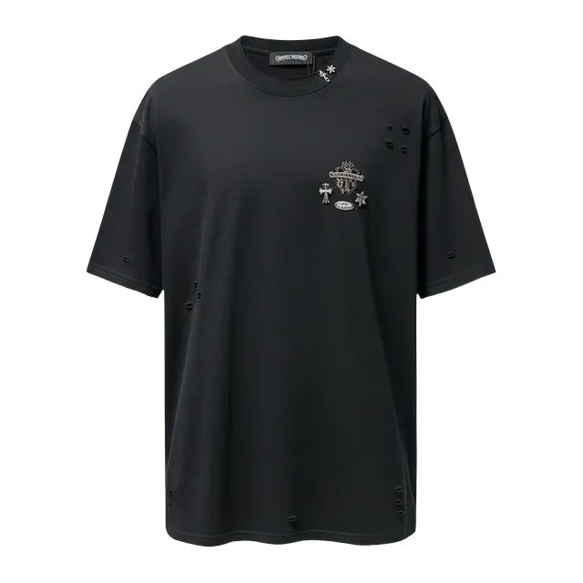 Chrome Hearts T-Shirt Cross Logo Black — Authentic Chrome Hearts in stock at CLZTURE
