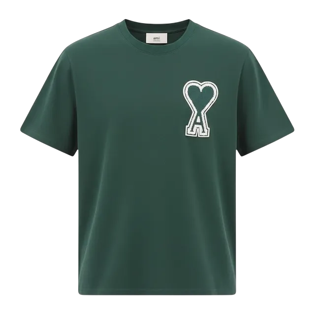 T-Shirt Ami De Coeur Green — Authentic T-Shirts at CLZTURE