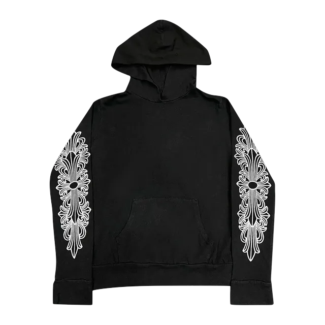 Chrome Hearts Scroll Horseshoe Hoodie Black/Silver — Authentic Hoodies & Sweats at CLZTURE