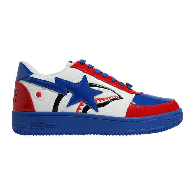 BAPE Bapesta Low London Store Shark – Blue — Authentic Shoes & Footwear at CLZTURE