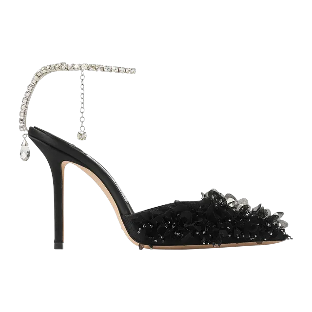Jimmy Choo Saeda 100Mm Black — Authentic Shoes & Footwear at CLZTURE