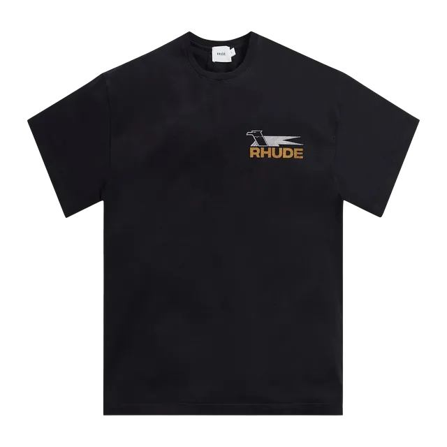 Rhude Eagle Logo T-Shirt Vintage Black — Authentic T-Shirts at CLZTURE