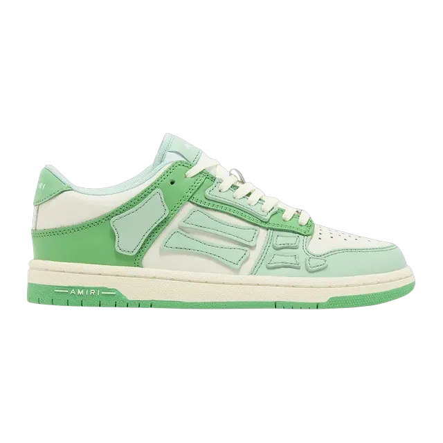 Amiri Skel Top Low Green Cream — Authentic Shoes & Footwear at CLZTURE