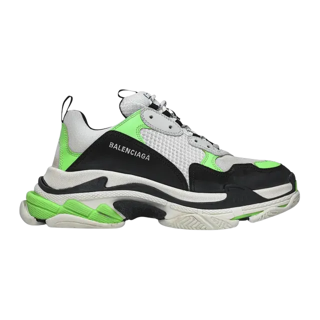 Balenciaga Triple S White Green Fluo — Authentic Shoes & Footwear at CLZTURE