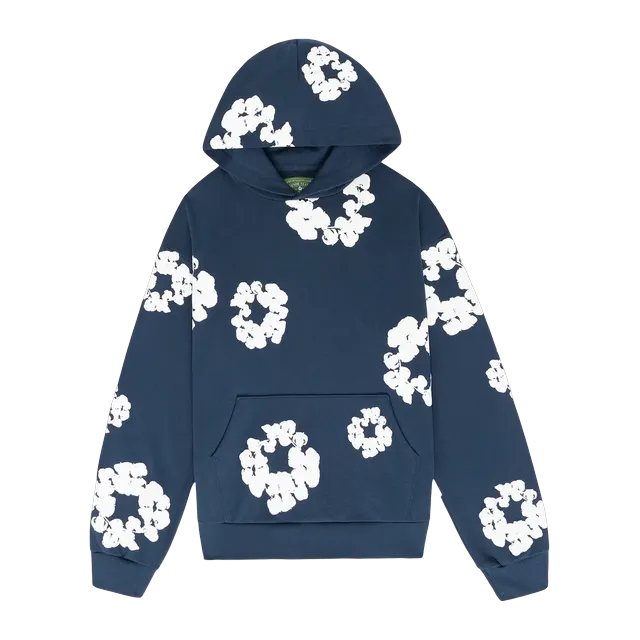 Denim Tears The Cotton Wreath Sweatshirt Navy — Authentic Denim Tears in stock at CLZTURE