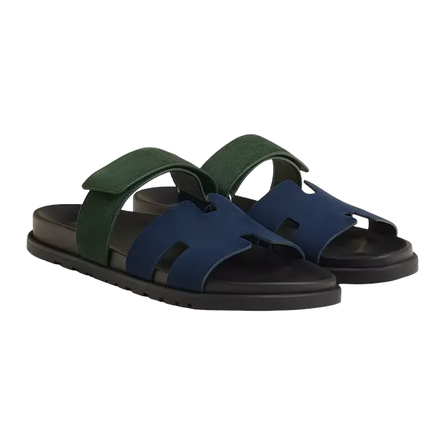 Hermès Sandals Chypre Blue — Authentic Shoes & Footwear at CLZTURE