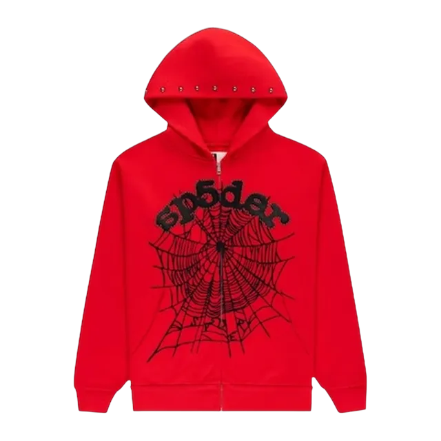 Sp5der Og Web Red — Authentic Hoodies & Sweats at CLZTURE